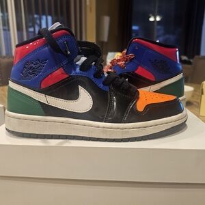 Women's air Jordan 1 mid se multi color